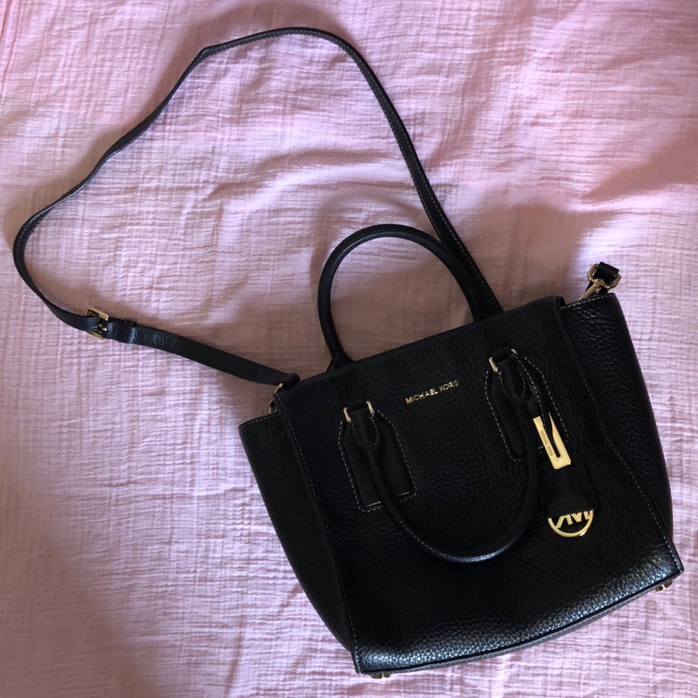 Michael Kors Black Leather Handbag